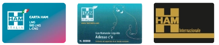 Carta HAM per il rifornimento di GNL, GNC-L e biometano in Italia e in altri paesi europei.